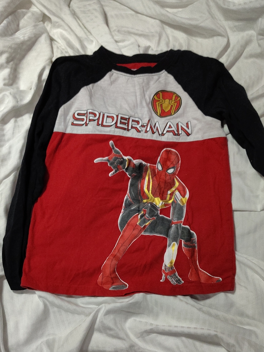 7/8 Spiderman Shirt $25